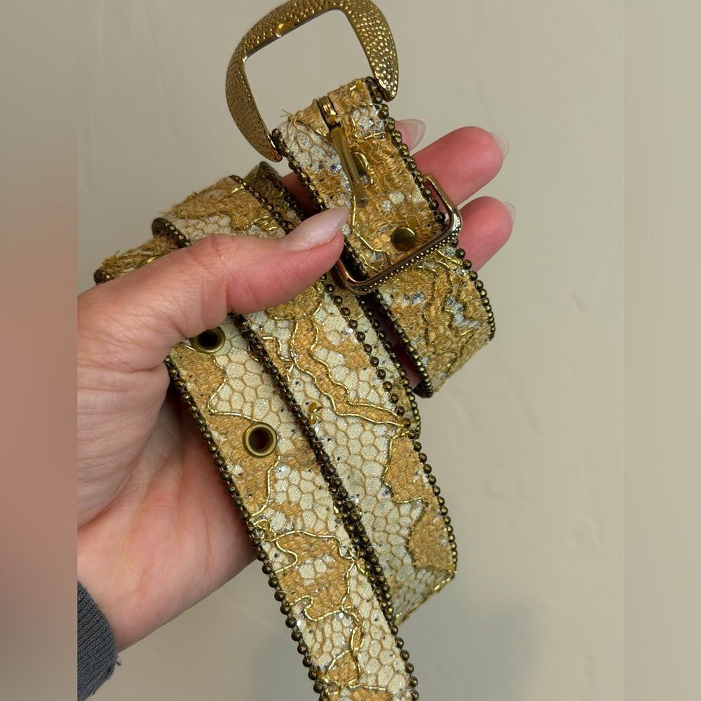 Gold Embellished Women's Belt